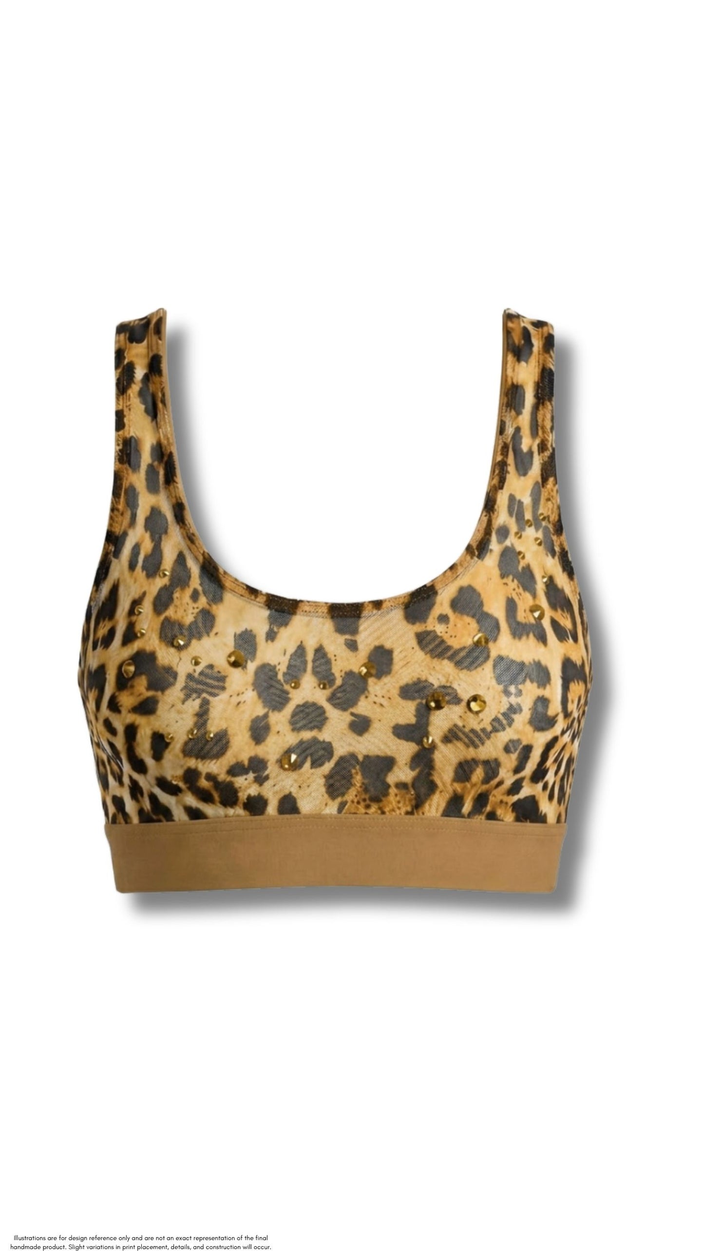 leopard print sports bra crop top