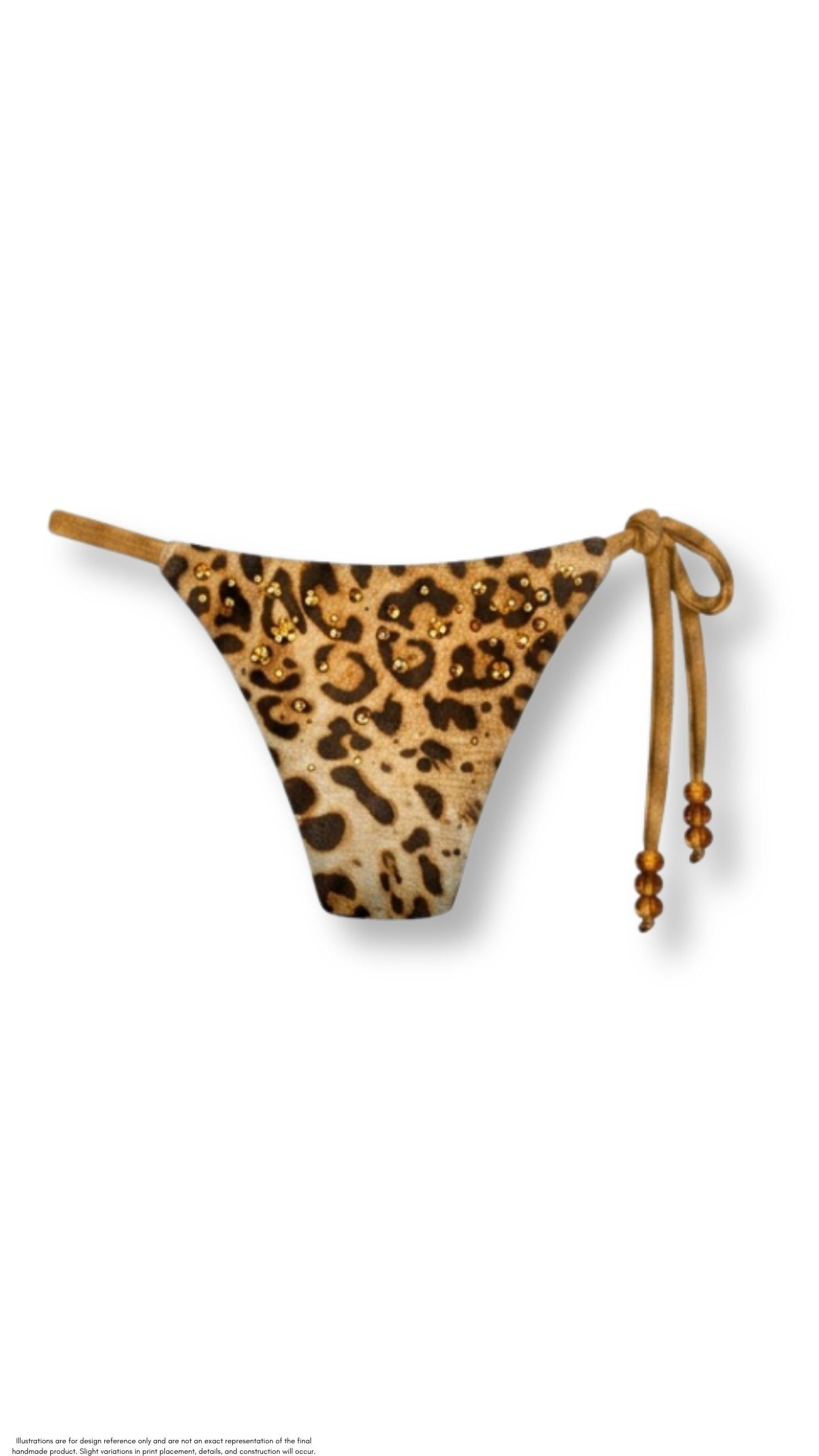 Leopard print adjustable bottoms
